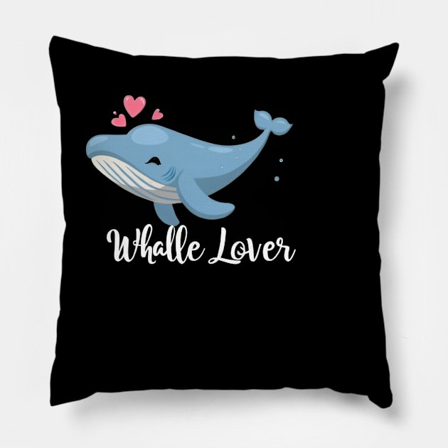 Whale lover Pillow by Spaceboyishere