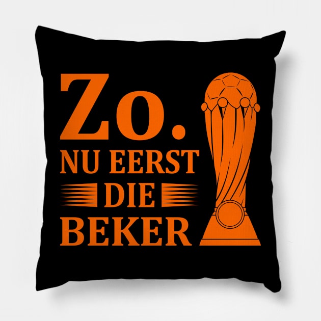 Netherlands soccer world cup 2022 Pillow by PARTYDUTCH