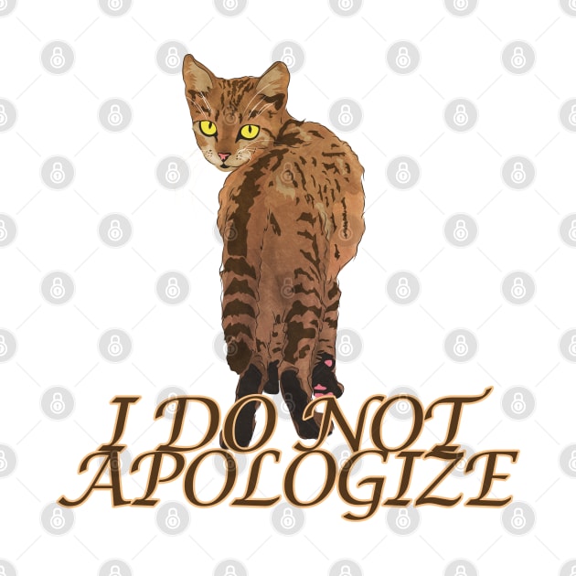 I do not apologize cat by vixfx