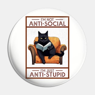 I'm Not Antisocial Pin