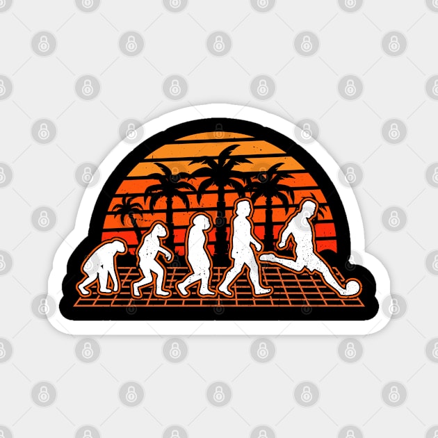 Soccer Evolution Sunset Player Magnet by favoriteshirt