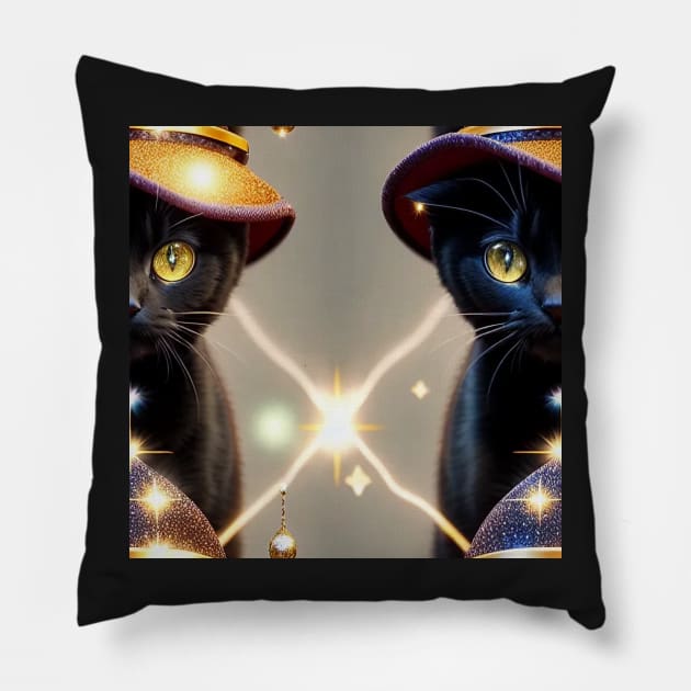 Just a Magic Cat 2 Pillow by Dmytro