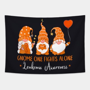 Gnome  Ribbon Orange Leukemia Awareness Tapestry