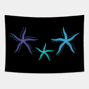 Starfish lovers on summer vacation Tapestry