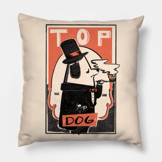 Top Dog Pillow by Fluffymafi