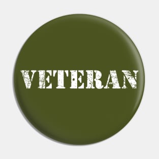 Vintage Army Veteran • Classic Retro USA Military Distressed Pin