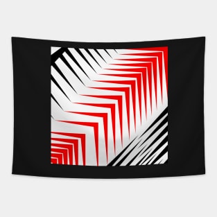 Red and white abstract Tapestry