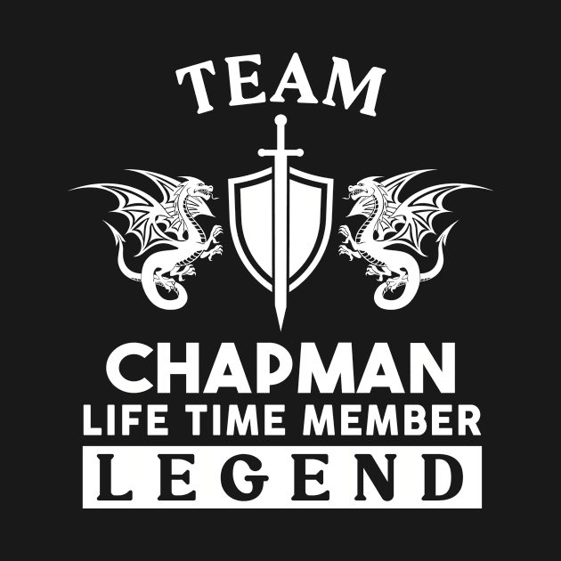 Chapman Name T Shirt - Chapman Life Time Member Legend Gift Item Tee by unendurableslemp118