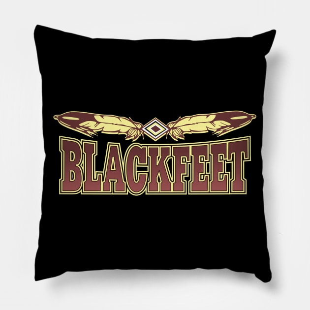 Blackfeet Tribe Pillow by MagicEyeOnly