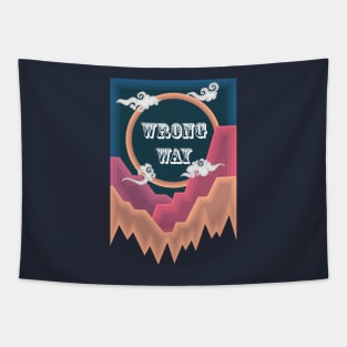 Advanture T-shirt "Wrong Way" Tapestry