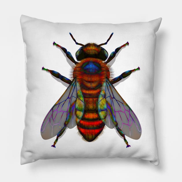 Eight Bee Pillow by crunchysqueak