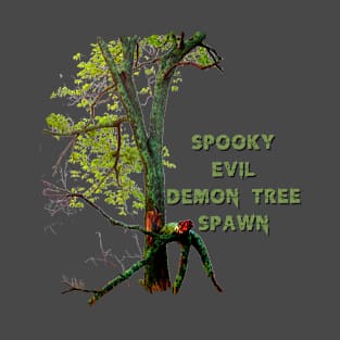 Spooky Evil Demon Tree Spawn T-Shirt