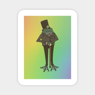 Gay Dapper Frog Magnet