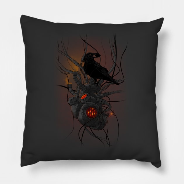 Coal My Heart Pillow by angrymonk