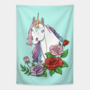 Rose Unicorn Tapestry