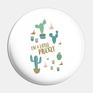 Prickly Cactus in Blush Pink Pin