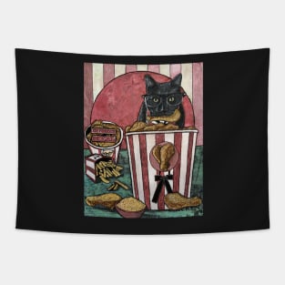 Chicken Lovin’ Cat Tapestry