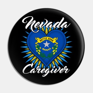 Nevada Caregiver (white font) Pin