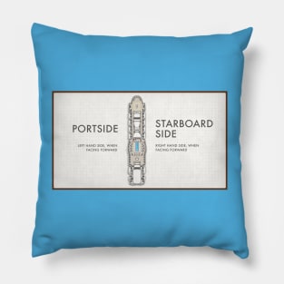 Portside, Starboardside Pillow