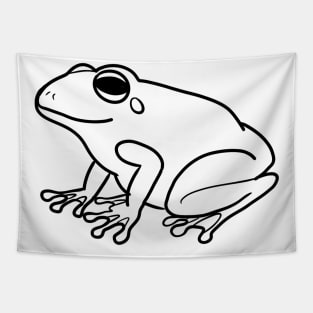 Stick figure frog Tapestry