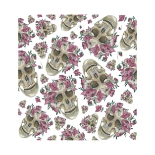 Flower skull retro T-Shirt