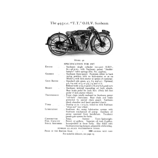 Sunbeam motorbike catalogue 1927 T-Shirt