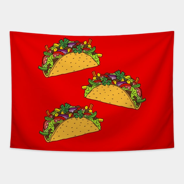 Fabulous Taco Life Tapestry by lamaisondulapino