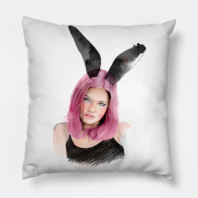 Bunny Pillow by InaStanimirova