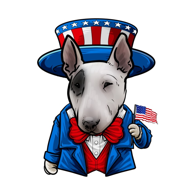 Fourth of July Bull Terrier by whyitsme