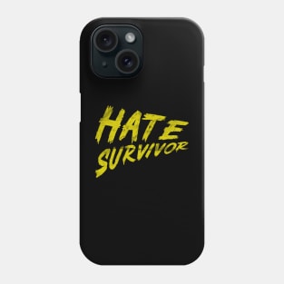 Hate Survivor Yellow Logo Phone Case