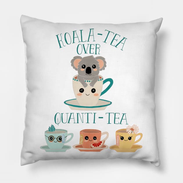 Koala-Tea Pillow by tangerinetane