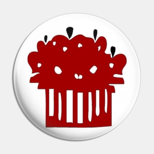 Red Muffin Pin