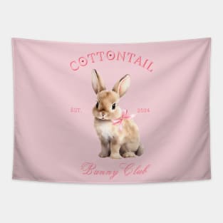 Pink Coquette Bunny Tapestry