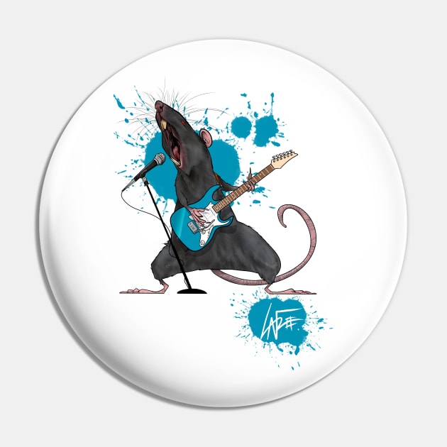 Heavy Metal Rat Pin by LaFree