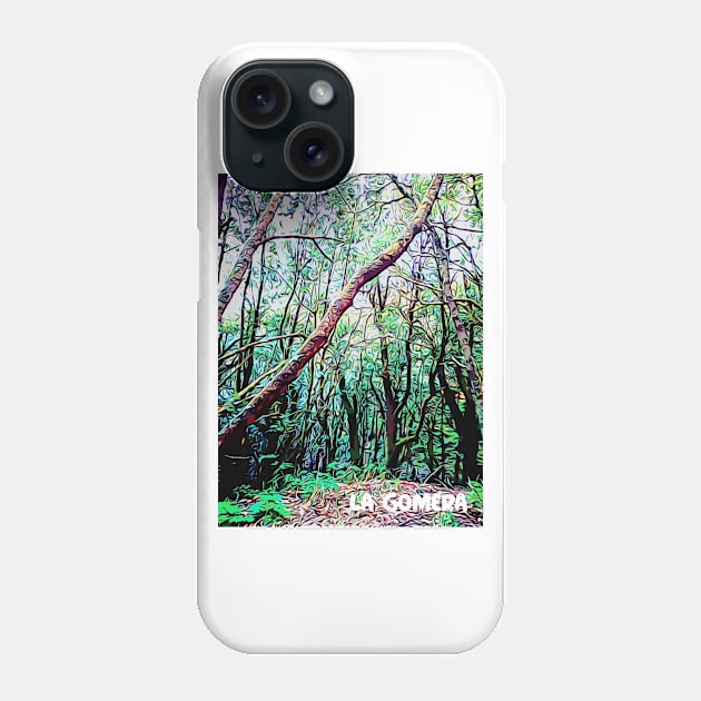 La Gomera forest trees Laurisilva Jurassic Park Phone Case by lagomeratravel