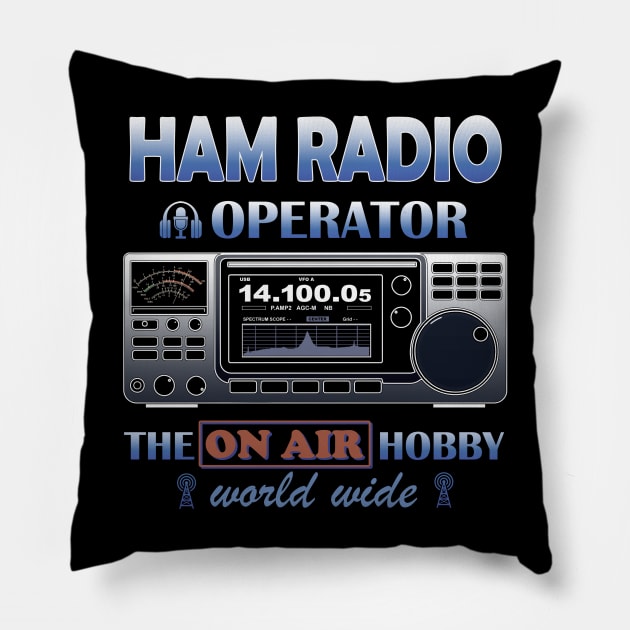 Ham Radio Operator Pillow by amarth-drawing