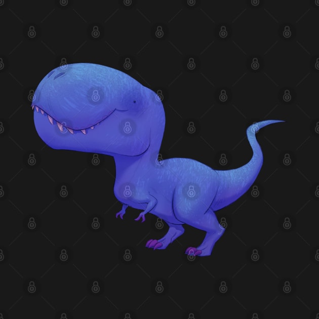 Blue T-Rex by PaulaBS