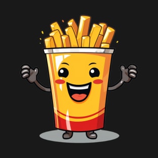 kawaii french fries T-Shirt cute potatofood T-Shirt