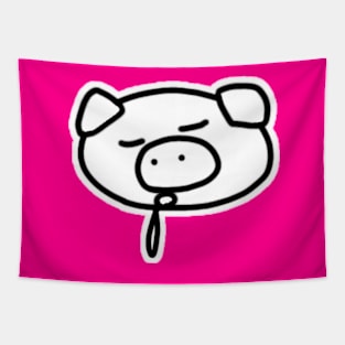 Sleeping Boo the kawaii pig. Tapestry