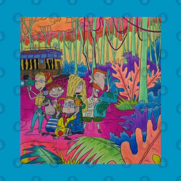 Wild Thornberrys Trippy Forest by AbbysRadArt