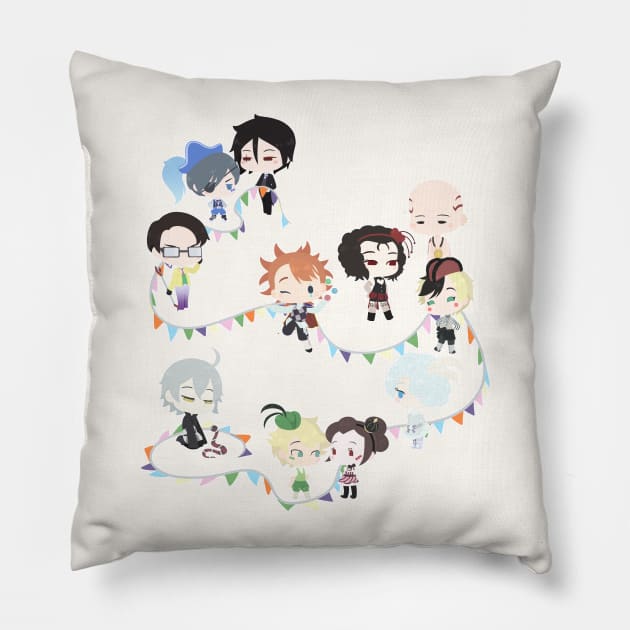 Black Butler - Noah's Ark Circus Pillow by Limethyst