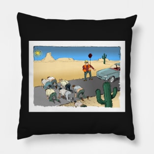 A play on the oldest theme there is. Desert Crawler. Pillow