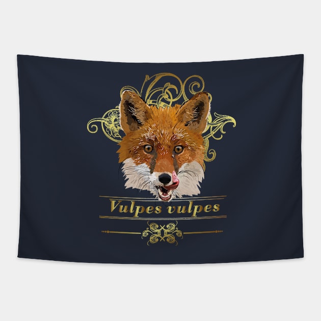 Red fox Tapestry by obscurite