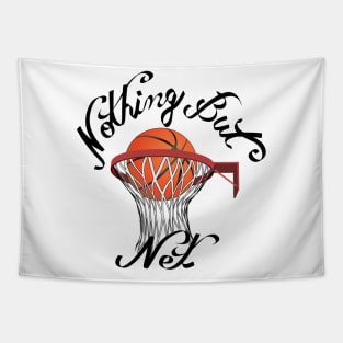 Nothing But Net - Basketball Art Tapestry