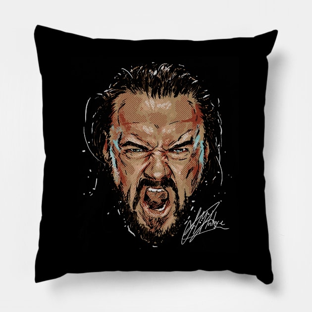 Drew McIntyre Scream Pillow by MunMun_Design