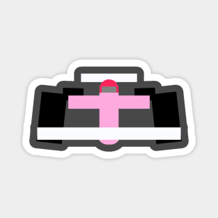 Formula racing driver - pink Mercedes Magnet