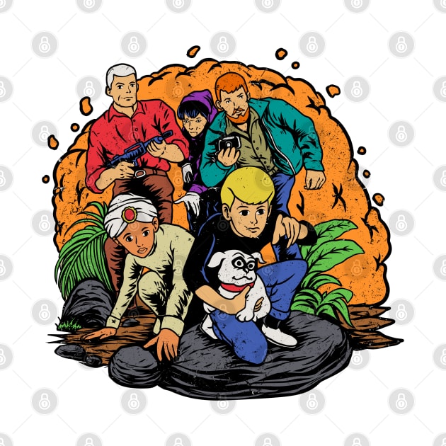 Retro Jonny Quest by littlepdraws