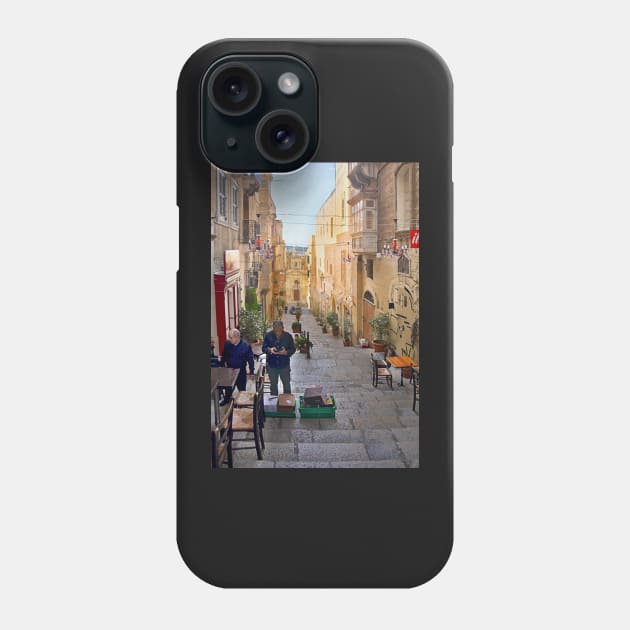 Old Street, Valletta, Malta Phone Case by Carole-Anne