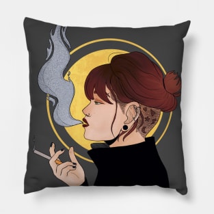 Smoking Lady Pillow