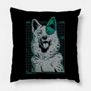 Cyborg Dog Pillow